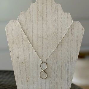 Handmade sterling silver link necklace